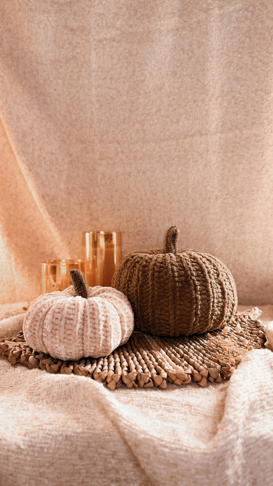 Gehäkelter Kürbis, Herbstdeko