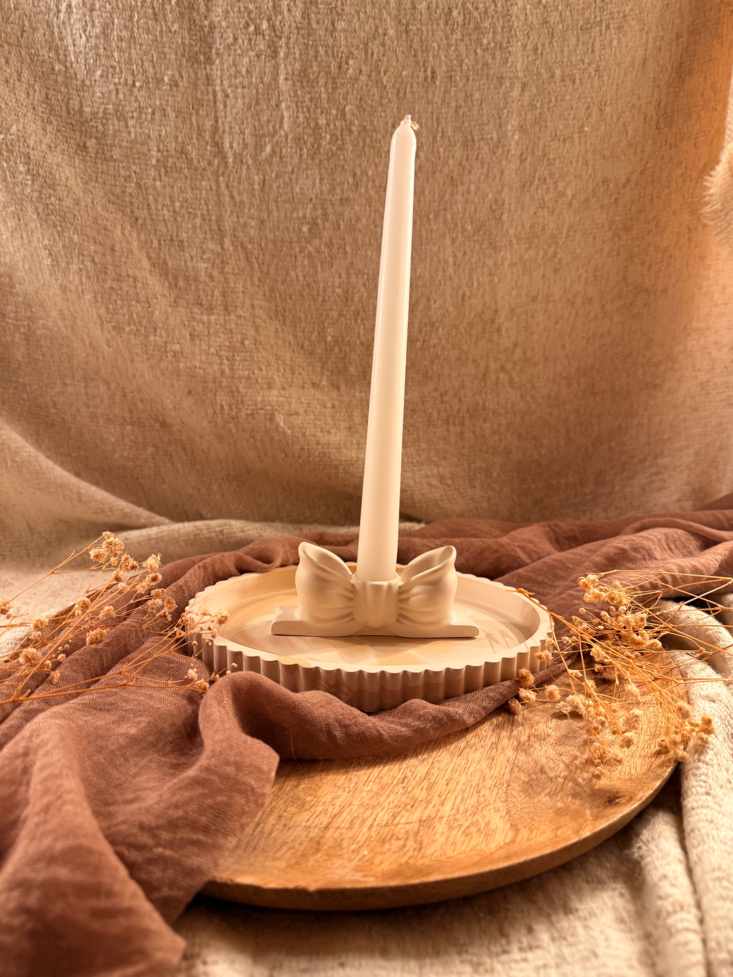 Schleifen Kerzenhalter