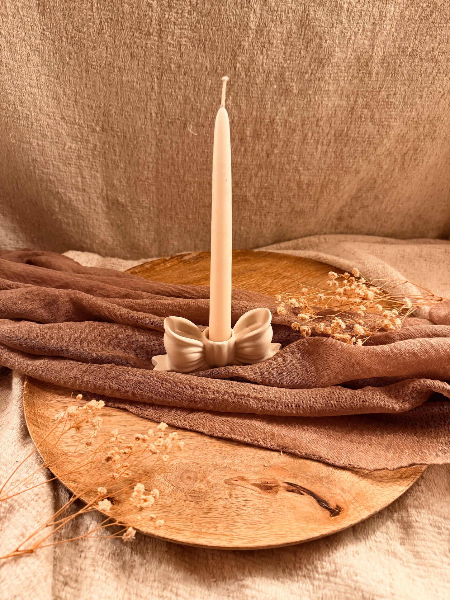 Schleifen Kerzenhalter