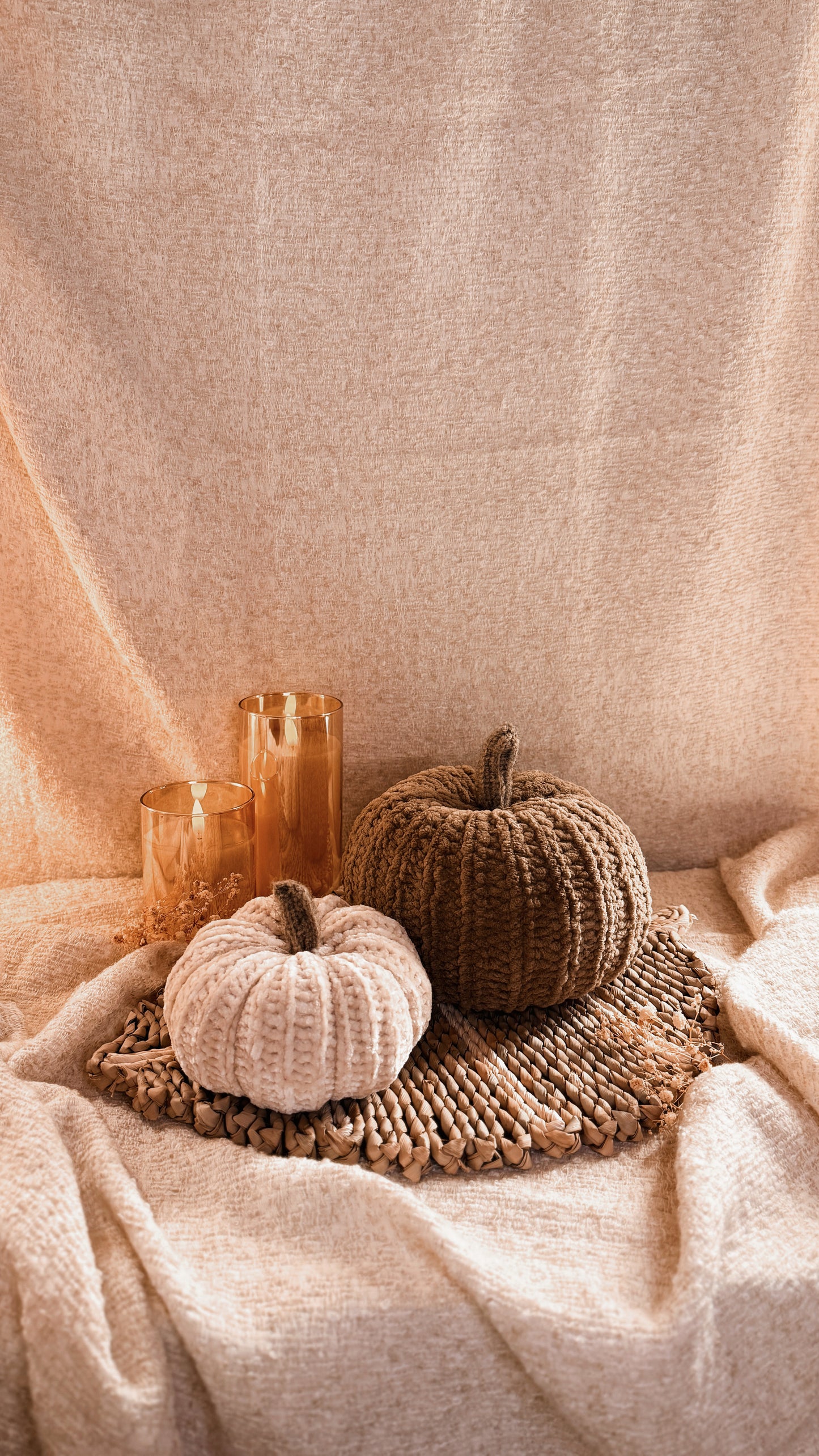 Gehäkelter Kürbis, Herbstdeko