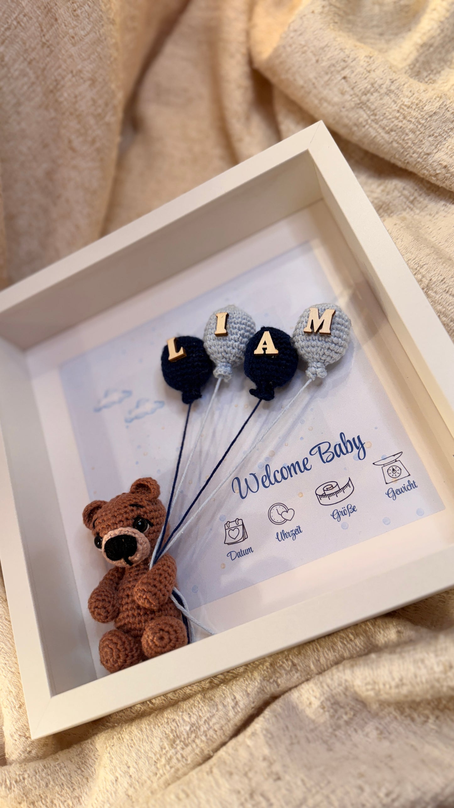 Dekoration „Welcome/HelloBaby“