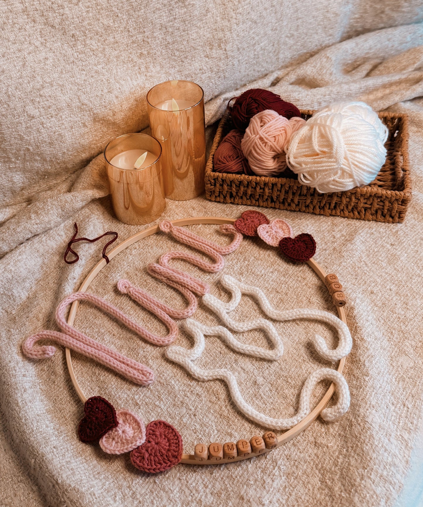 Türkranz Katze „Herzen“